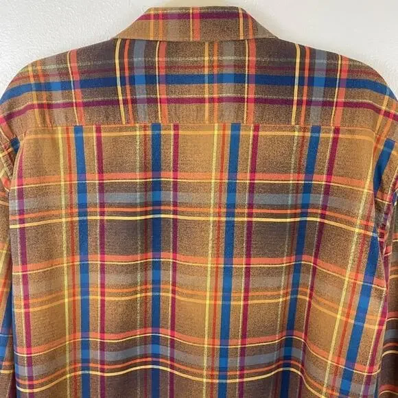 Robert Graham Plaid Shirt Champagne Print Contrast - Picture 8 of 10